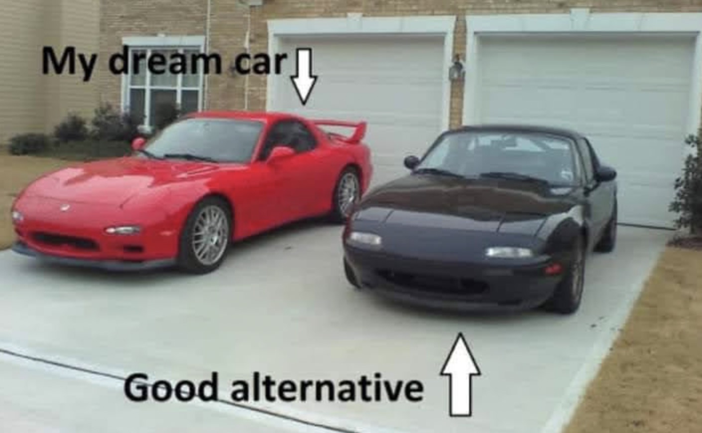 My dream car next to the good alternative